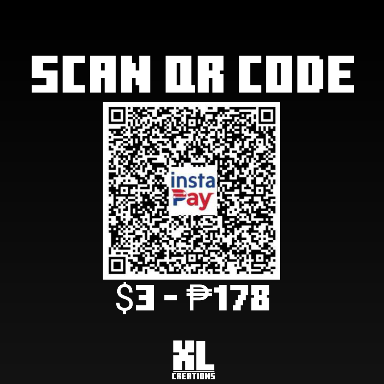 GCash InstaPay QR Code — ₱178